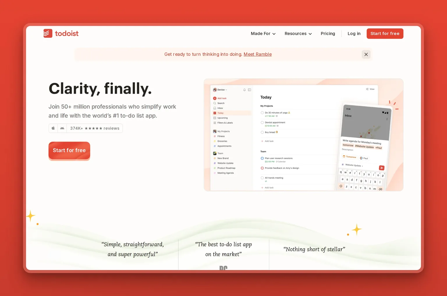 Todoist quick add parsing a natural language task into a scheduled reminder